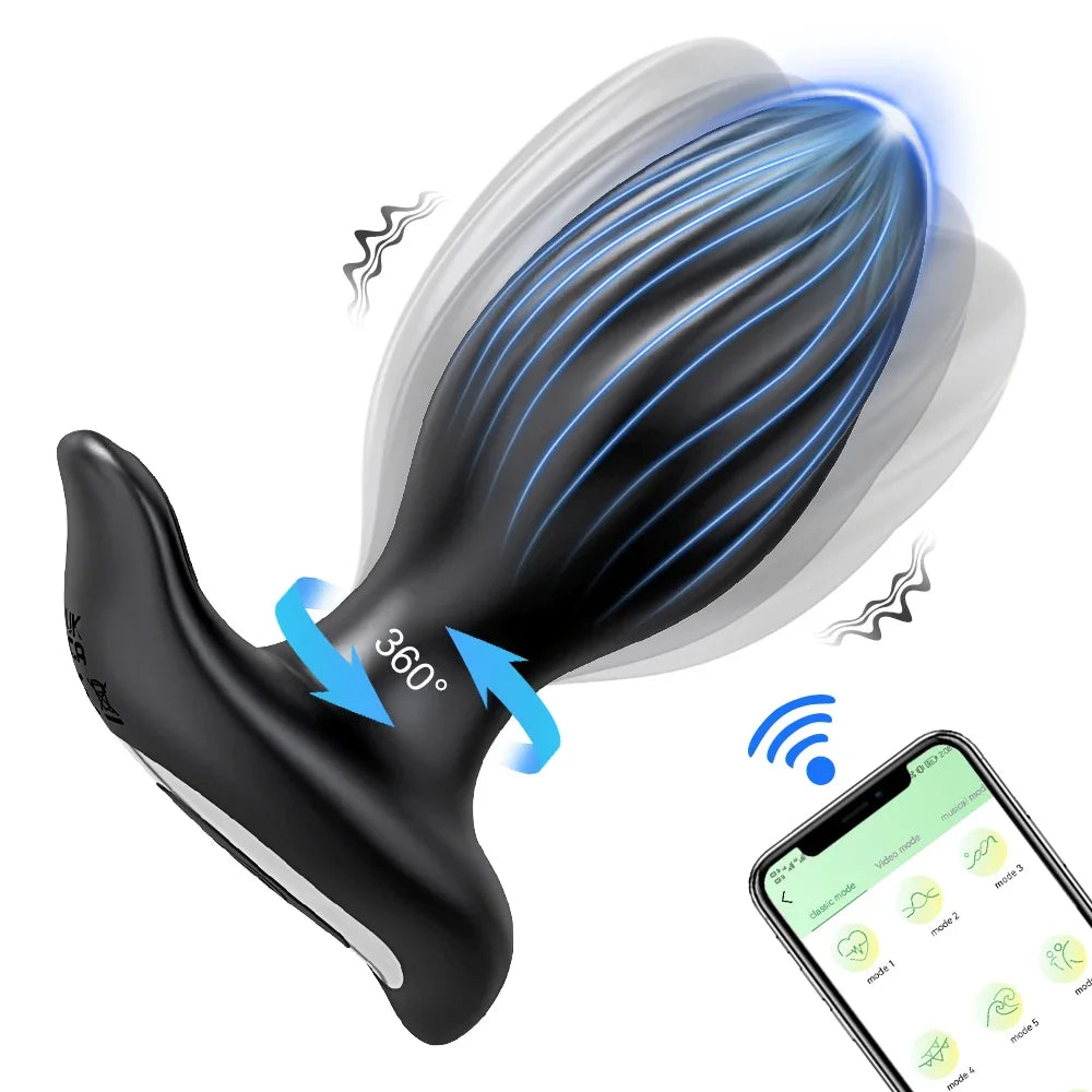 Phone-App Controlled Rotating Butt Plug