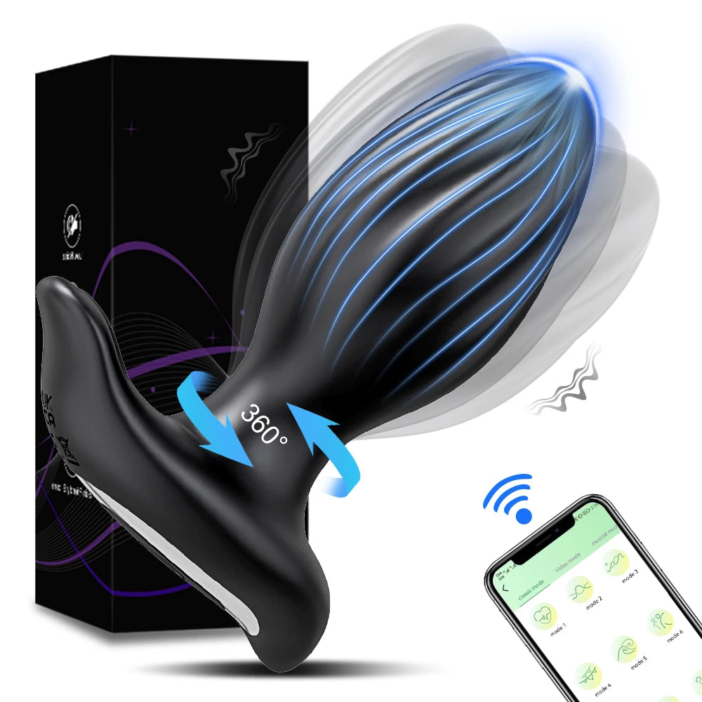 Phone-App Controlled Rotating Butt Plug