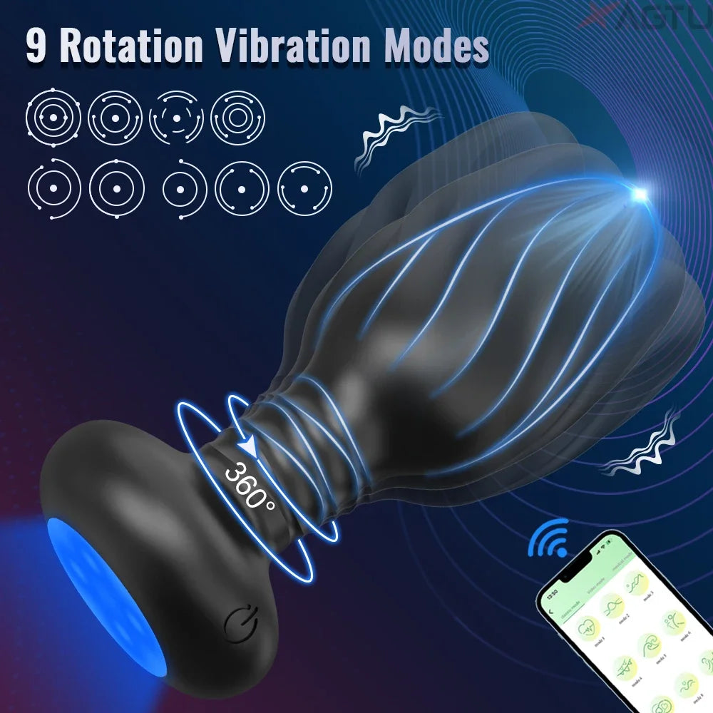 Phone-App Controlled Rotating Butt Plug