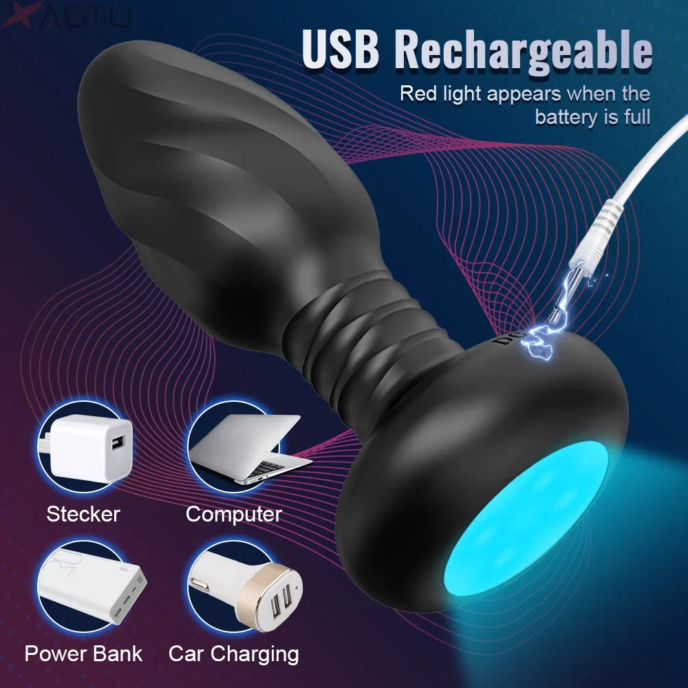 Phone-App Controlled Rotating Butt Plug