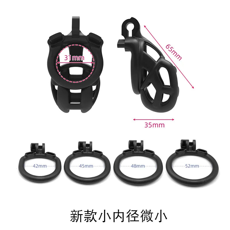 Nylon Resin Breathable Chastity Cage (All Sizes)