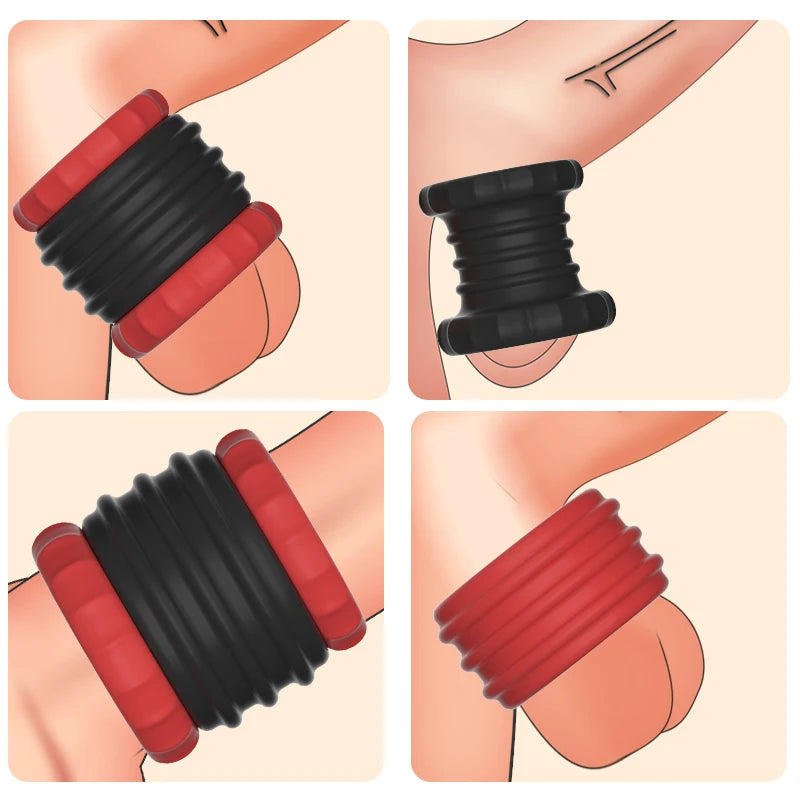 Silicon Scrotum Flexible Restriction Ring for Optimal Sensory Activation