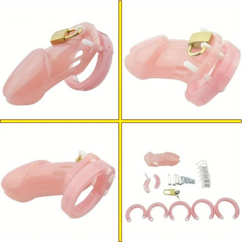 Plastic Chastity Cage with Penis Ring (All Sizes)