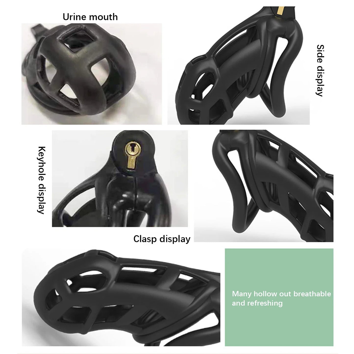 Erotic Urethral Lock Male Chastity Cage (All Sizes)