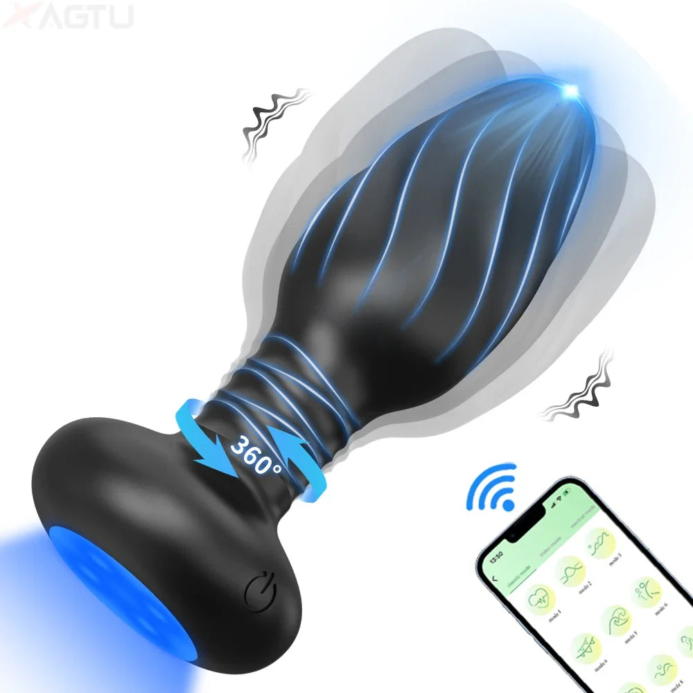 Phone-App Controlled Rotating Butt Plug
