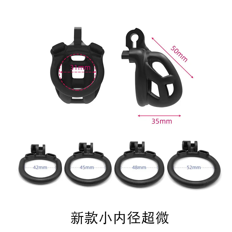 Nylon Resin Breathable Chastity Cage (All Sizes)