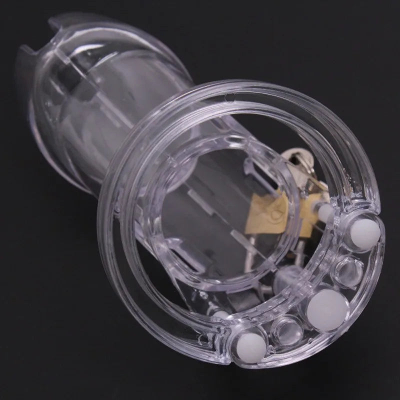 Plastic Chastity Cage with Penis Ring (All Sizes)