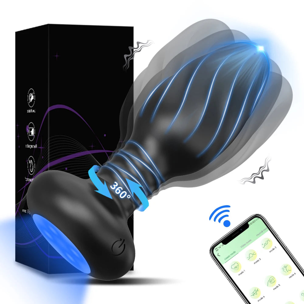 Phone-App Controlled Rotating Butt Plug