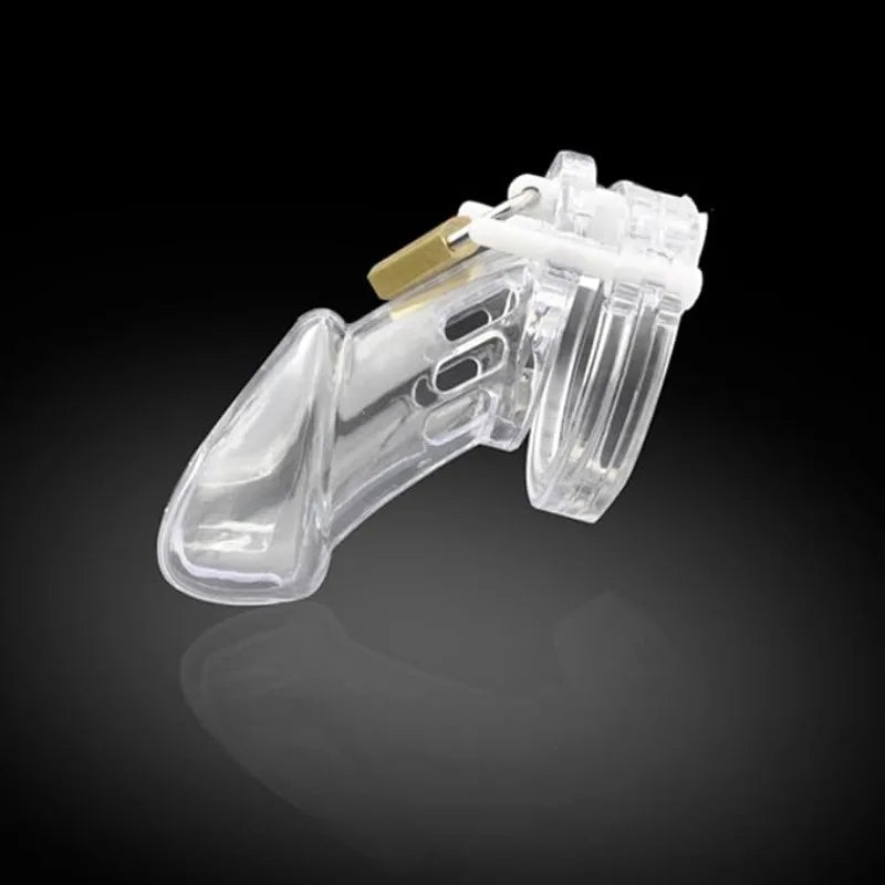 Plastic Chastity Cage with Penis Ring (All Sizes)
