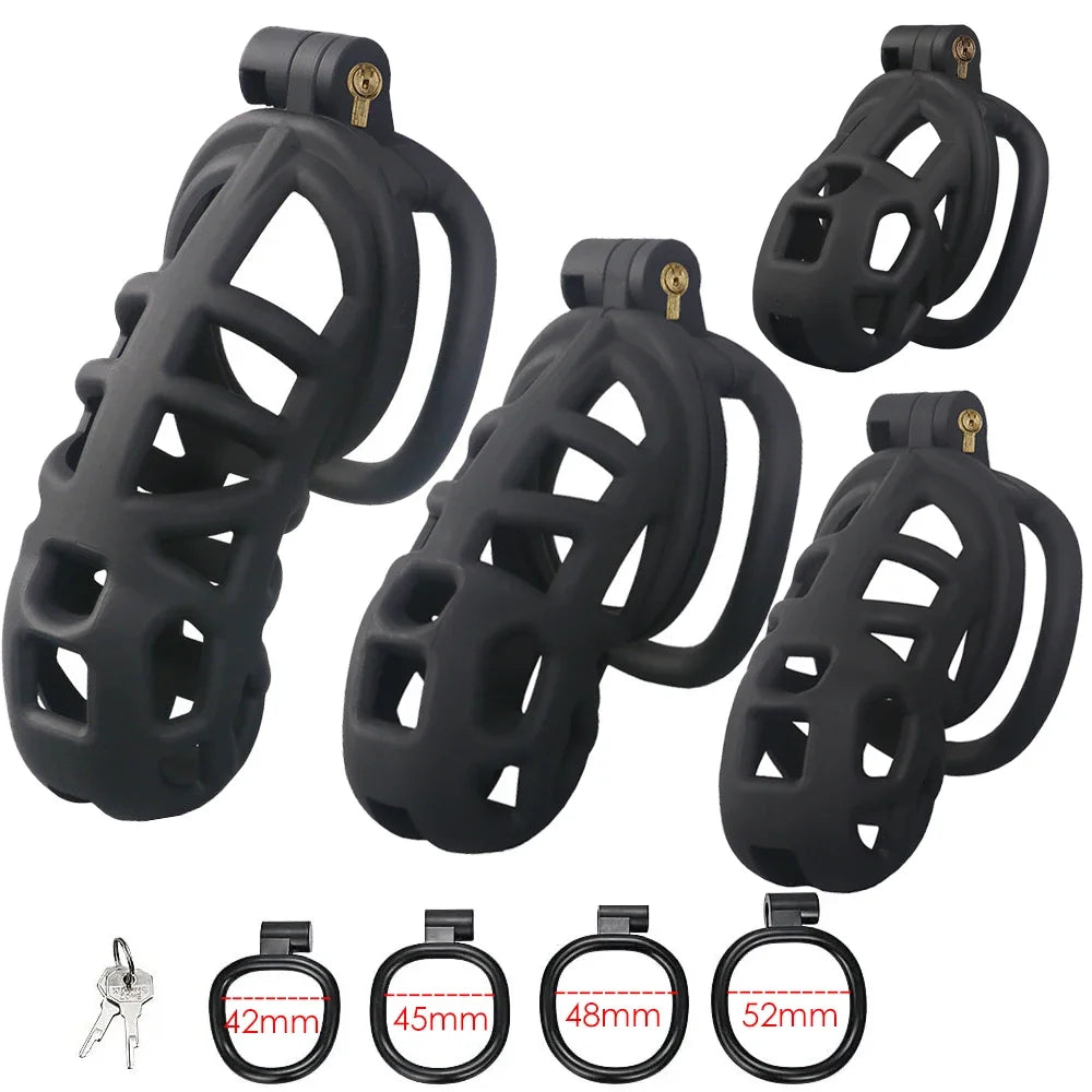 Erotic Urethral Lock Male Chastity Cage (All Sizes)